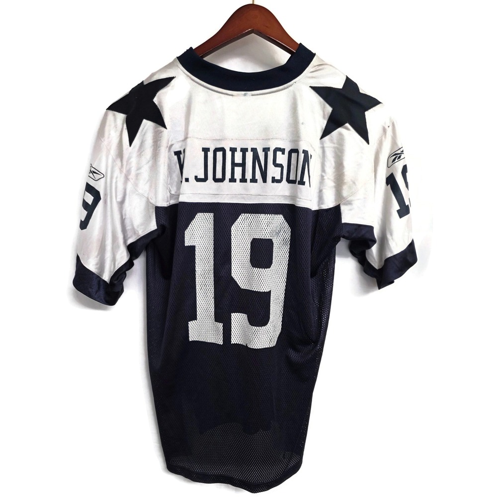 Vintage Reebok Dallas Cowboys Keyshawn Johnson 19 Jersey Mens Navy White